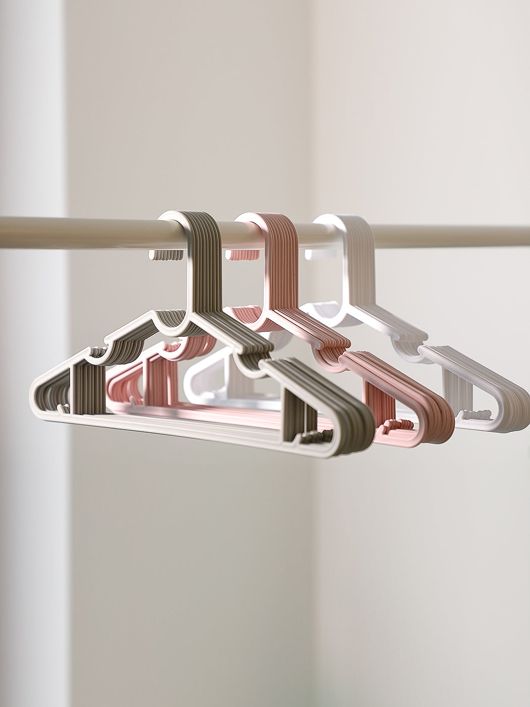 Simple Cloth Hanger 10 Counts(Pink)