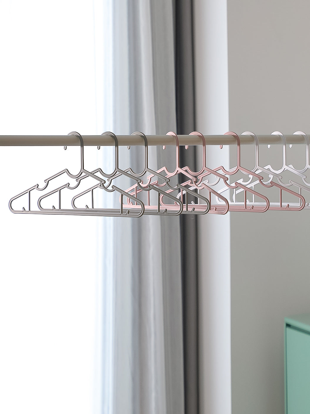 Simple Cloth Hanger 10 Counts(Pink)