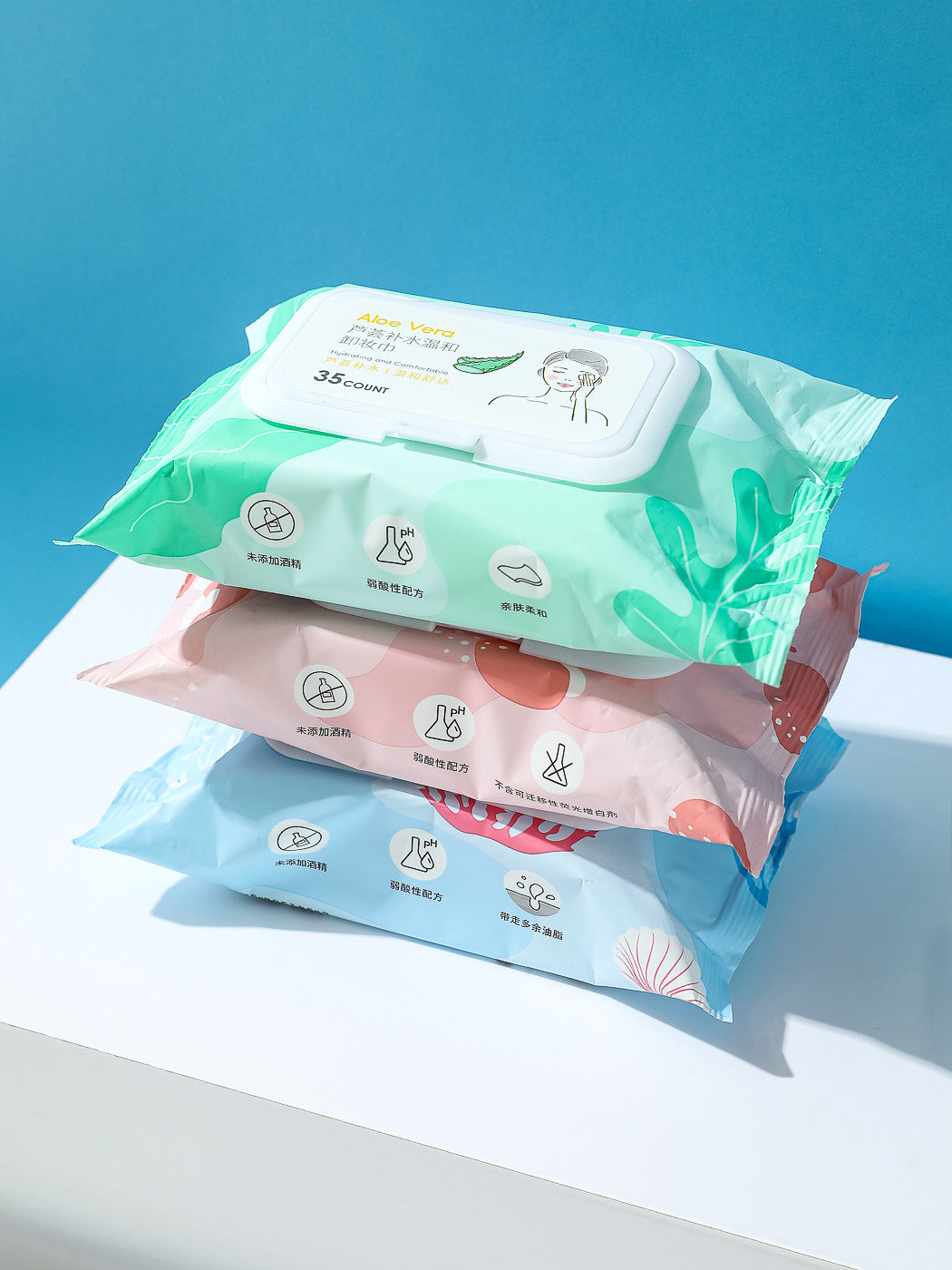 Sea Salt Mint Makeup Remover Wipes (35 Wipes)