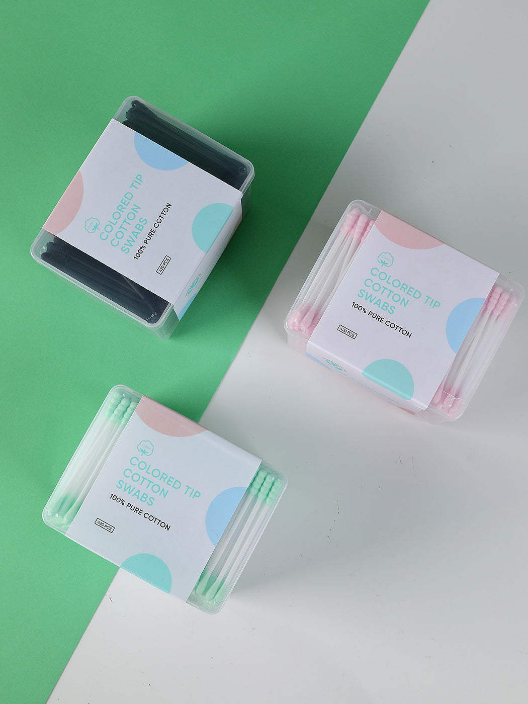 Colored Tip Cotton Swabs (420 Pcs)