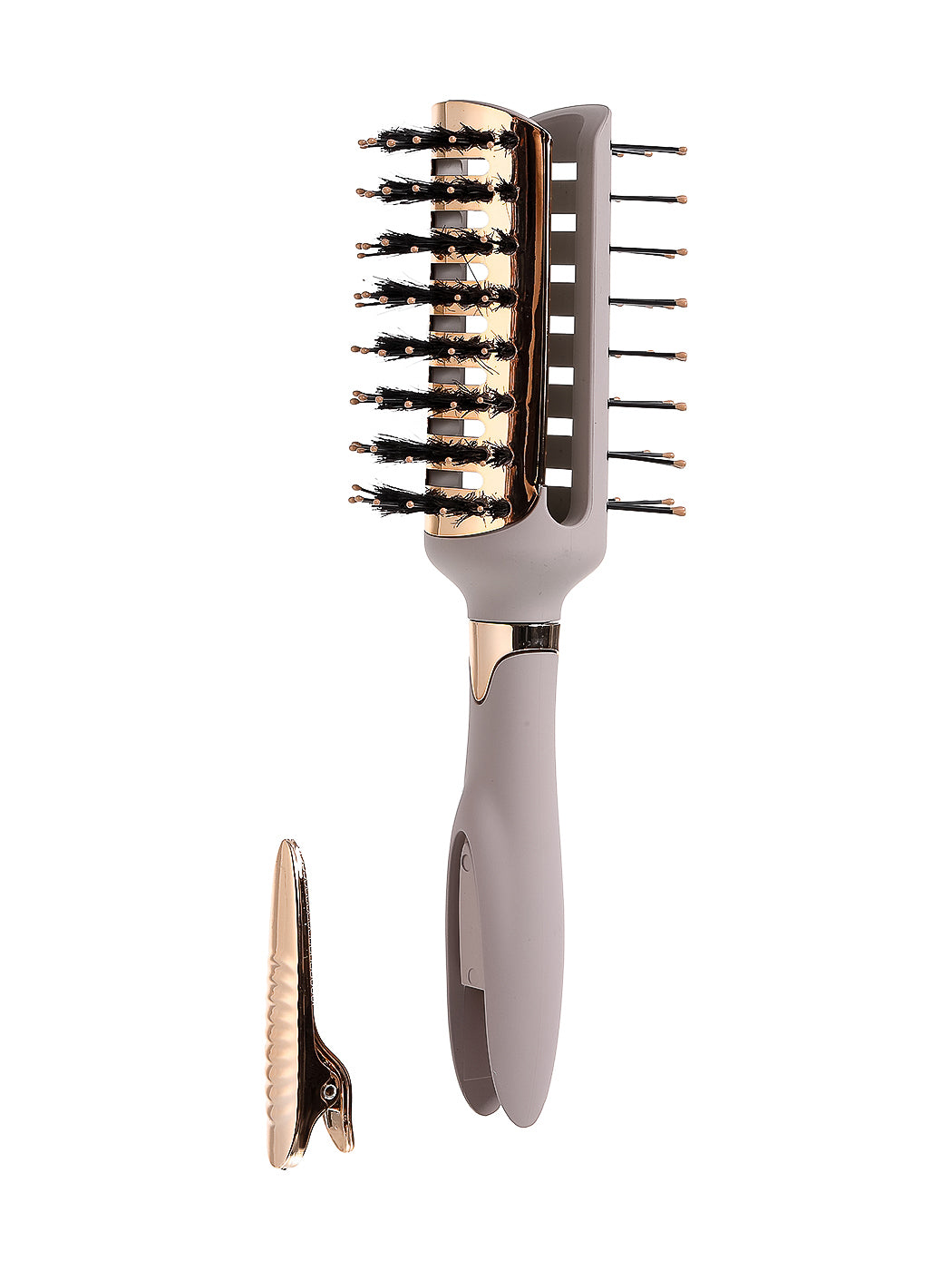 Dual-sided Hair Brush with Clip