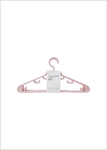 Cloth Hanger 5Pack PINK