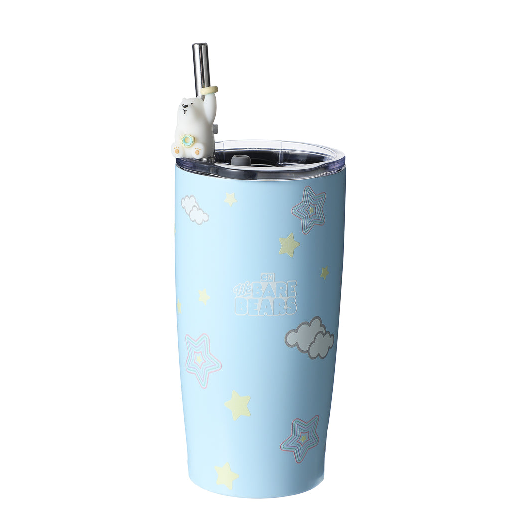 We Bare Bears Collection 4.0 Steel Tumbler with Straw (530mL) (Ice Bea