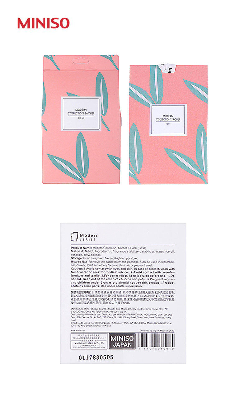 Miniso Modern Collection- Sachet 4 Pack (Basil)