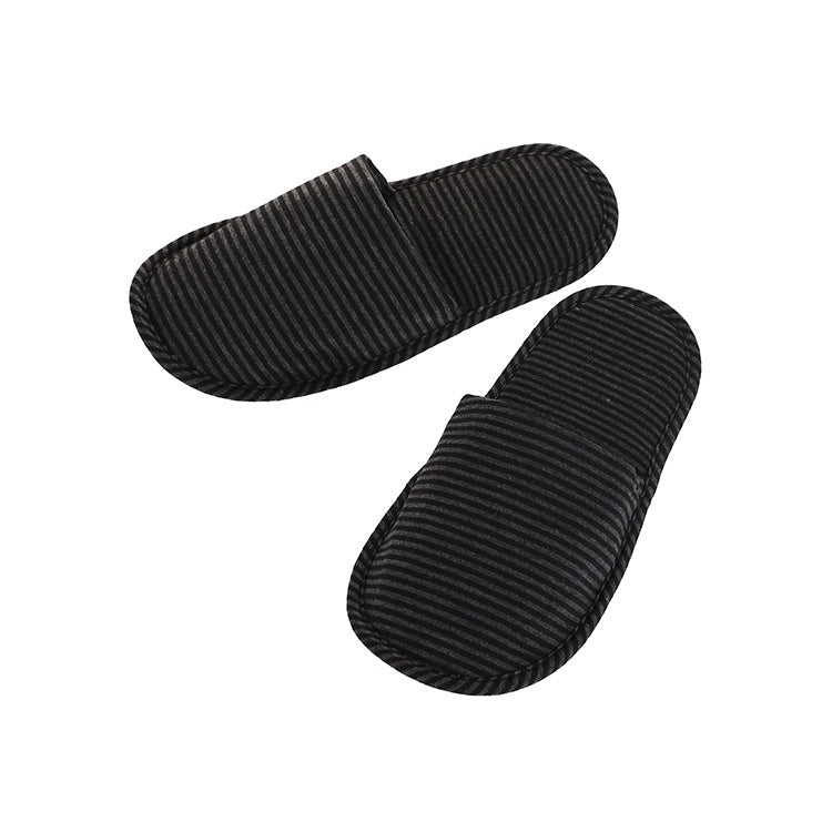 Men's Foldable Stripe Slippers (Grey+ Black)
