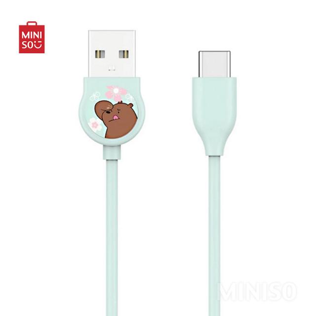We Bare Bears Type C Data Cable - Grizzly