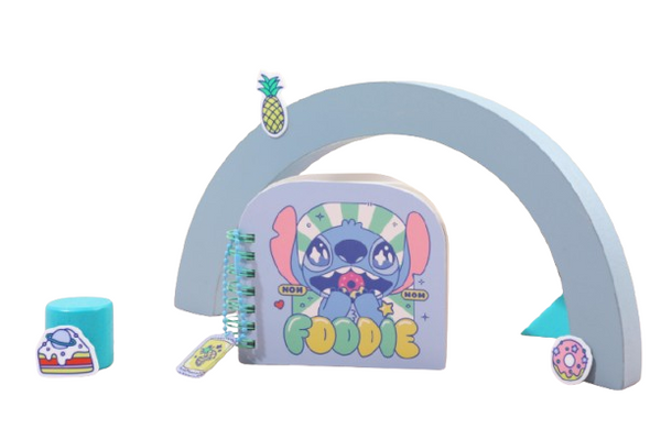 Disney Stitch Dinner Party Collection Pendant Holographic Wire-bound Book (Stitch, 64 Sheets)