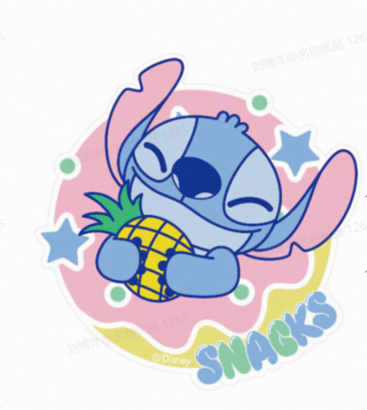 Disney Stitch Dinner Party Collection Mouse Pad (Round)