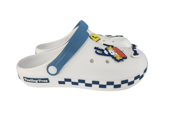 (White,39-40) Snoopy Collection Clogs