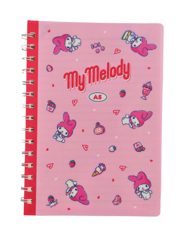 My Melody Retro Collection A5 PP Wire-bound Book (80 Sheets)