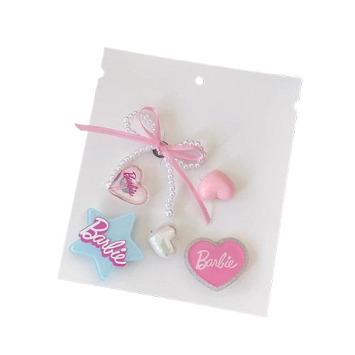 Barbie Collection Pearl-Like Heart Charms