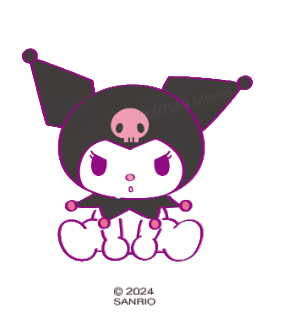 Kuromi Sweet Factory Collection Coloring Plaster Figure