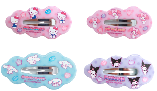Hello Kitty and Friends Sweet Factory Hair Clips (2 pcs)