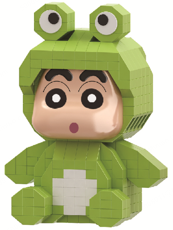 Crayon Shinchan Super Costume Adventure Collection Building Block Figure (Frog)