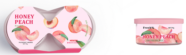 Fruit Series Air Freshener (2pcs)(Peach)