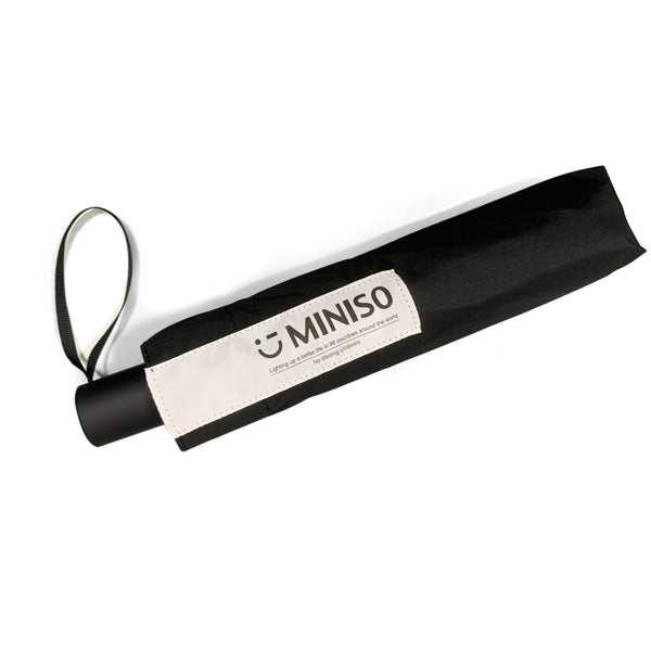 Black & White Collection Nano Waterproof 3-Fold Sunscreen Umbrella(Black)