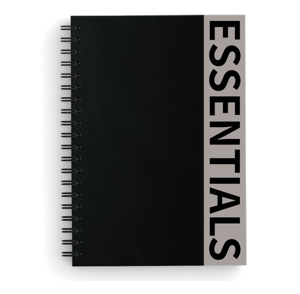 Minimalism Black Collection A5 Colored Edge Wire-bound Book (100 Sheets)