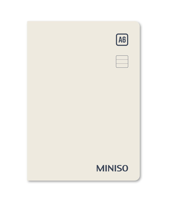 Simple Color Collection A6 Colored-Edge PP Glue-bound Book (96 Sheets) (Beige)