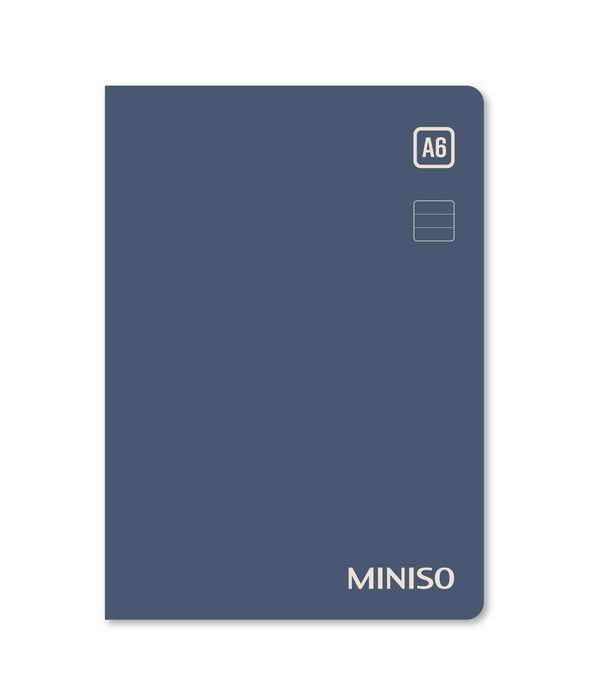 Simple Color Collection A6 Colored-Edge PP Glue-bound Book (96 Sheets) (Navy Blue)