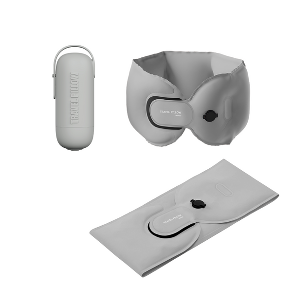 Travel Portable Foldable Neck Pillow(Gray)