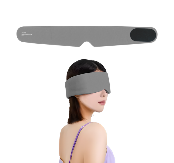 Travel Portable Blackout Sleep Mask(Gray)