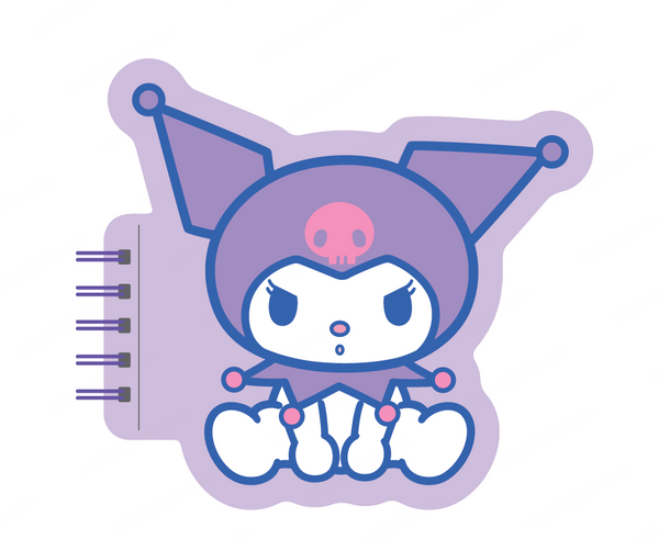 Kuromi Collection Figure Stress-relief Wire-bound Book (80 Sheets)