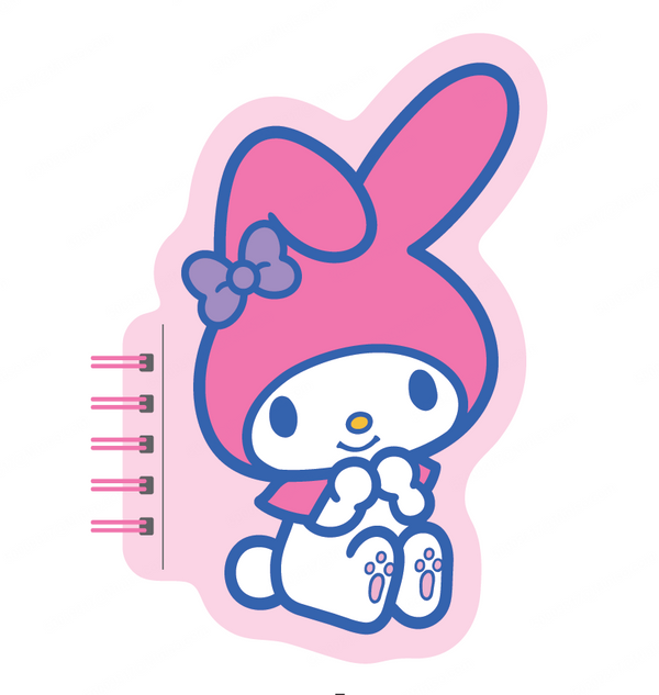 My Melody Collection Figure Stress-relief Wire-bound Book (80 Sheets)