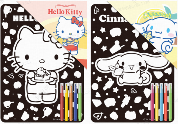 Hello Kitty and Friends Collection  Flocking Painting (2 Assorted Models)(A)