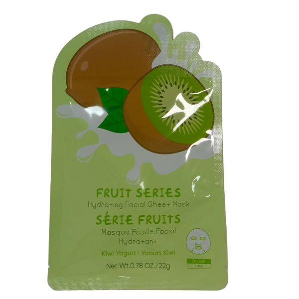 Fruit Series Hydrating Facial Sheet Mask (Kiwi Yogurt Scent)