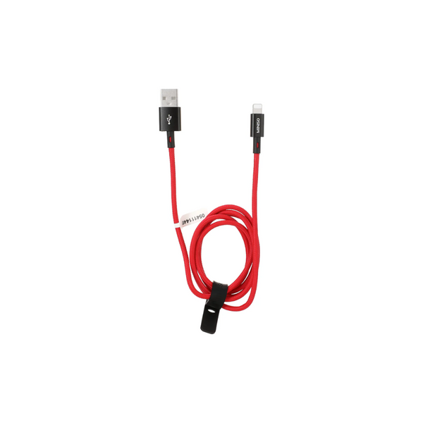 1m Braided Fast Charge Charge & Sync Cable with Lightning Connector (Red)