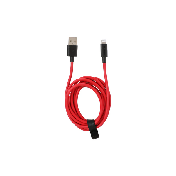 2m Fast Charge Charge & Sync Cable with Lightning Connector (Red)