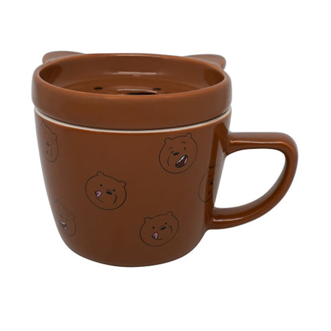 We Bare Bears Collection 5.0 Ceramic Cup with Lid (350mL)(Grizz)