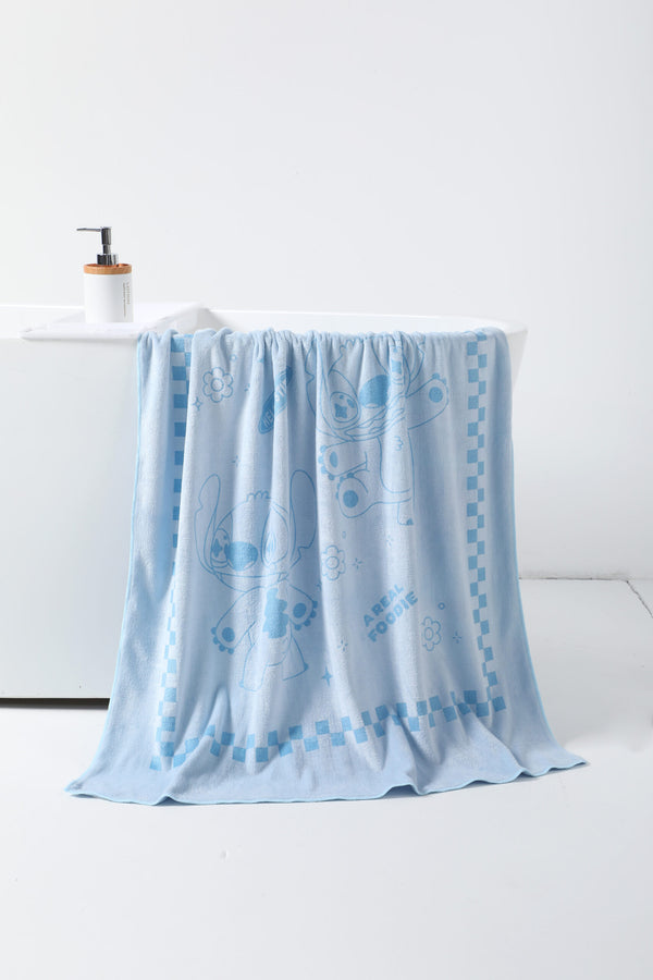 Disney Stitch Dinner Party Collection Microfiber Larger Bath Towel