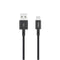 1m Braided Fast Charge Charge & Sync Cable with Lightning Connector (Black)
