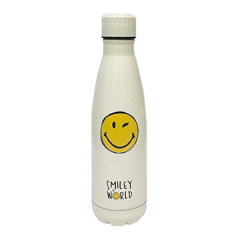 SmileyWorld Collection Double Wall Insulated Bottle (500mL) (Off White)