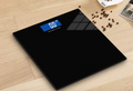 28cm Tempered Glass Digital Body Weight Scale with Temperature Display  Model: SCTZC-220419(Black)