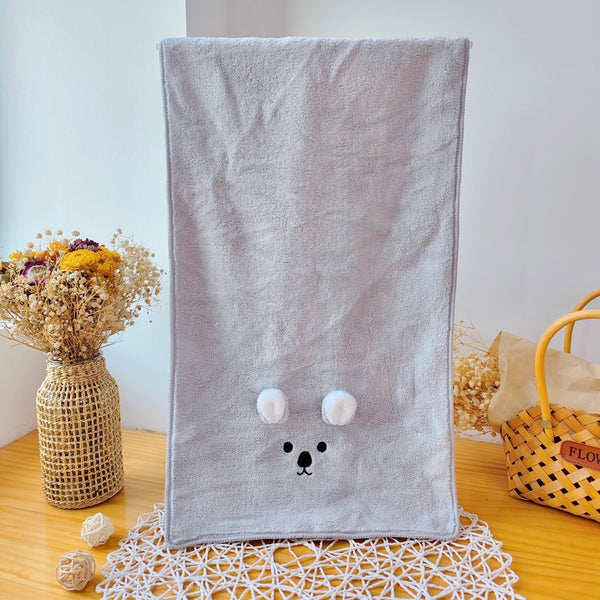 Coral Fleece Absorbent Cute Animal Towel (Koala)