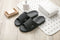 (Black,43-44) Antibacterial Series Men's Bathroom Slippers