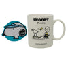 Snoopy Summer Travel Collection Ceramic Cup with Coaster (340mL)(Off-White)