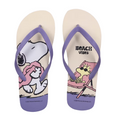 (Purple,35-36) Snoopy Summer Travel Collection Women's Flip-Flops