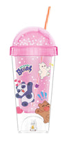 WE BABY BEARS Collection Double Wall Micro Landscape Tumbler with Straw (350mL)(Pink)
