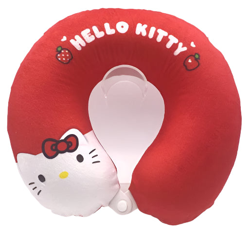 Hello Kitty Apple Collection Memory Foam U-Shaped Neck Pillow (Red)