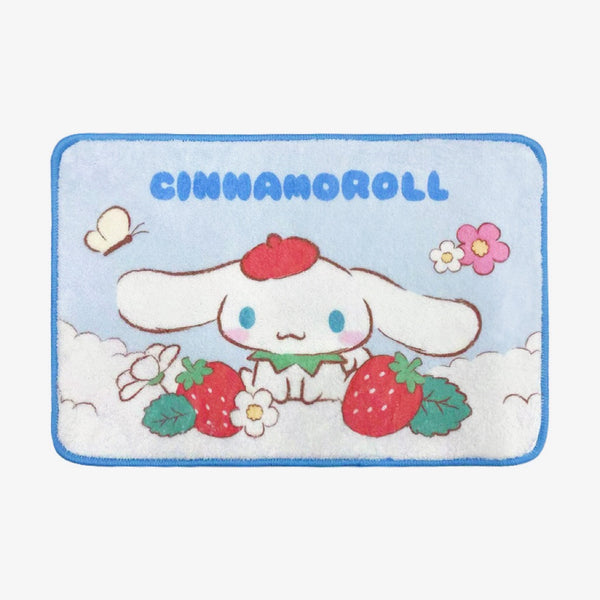 Sanrio characters Strawberry Series Imitation Cashmere Floor Mat(Cinnamoroll)