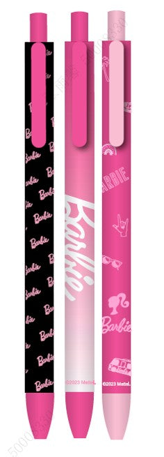 Barbie Collection Retractable Gel Pen (3 Pack)PDQ