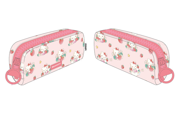 Hello Kitty Strawberry Season Collection Big-Zipper Stationery Case