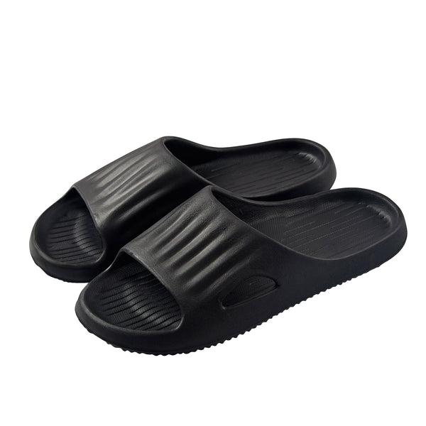 (Black,43-44) Cloud Feel Men's Bath Slippers