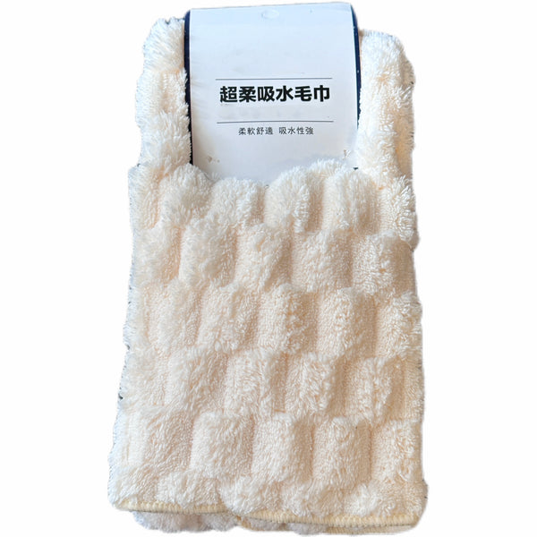 Coral Fleece Soft Towel (Beige)