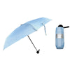 Mini Series Portable Five Fold Sun Umbrella(Light Blue)
