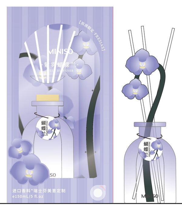 Flower World Reed Diffuser(Butterfly Orchid,130mL)