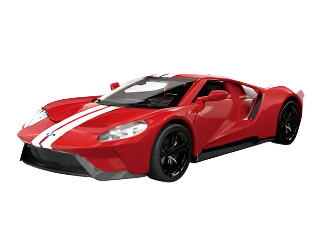 4.5in. Alloy Car Model (Genuine License - Ford GT 2017)